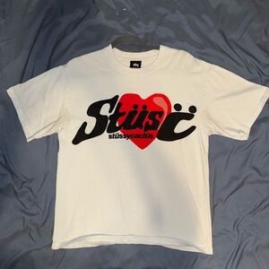 Stussy x Cactus Jack White Puff Print T-Shirt